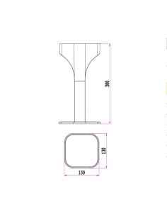 SHU2 - SHU LED 2 way Surface Mounted Bollard Lights IP65SHU2 2