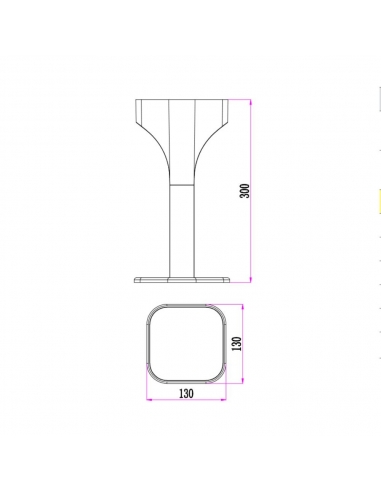 SHU2 - SHU LED 2 way Surface Mounted Bollard SHU2