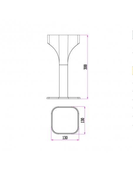 SHU2 - SHU LED 2 way Surface Mounted Bollard SHU2