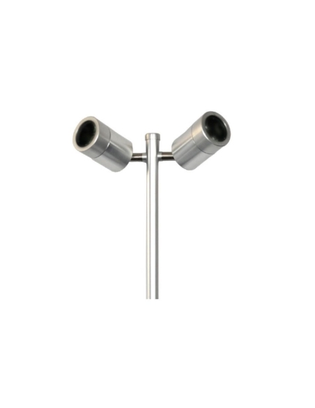 SPM2ALSS - MR16 Garden Spike Lights Double Adjustable IP65 - Aluminium Lamp Holder: MR16 (Max.20W) Globes Not Included Spike ...