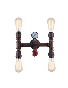 STEAM Carbon Filament Pipe Wall Light Aged Iron - Steam3STEAM3