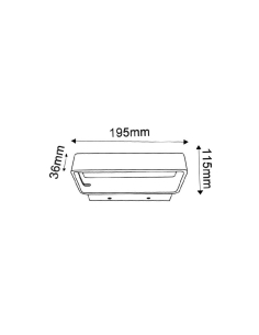 City Range Interior surface mounted Wall Light 4W 3000K VENICEG2 2