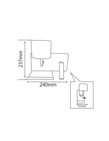 CITY VIGO Oriented 9W LED Left Hand Interior Wall VIGOL