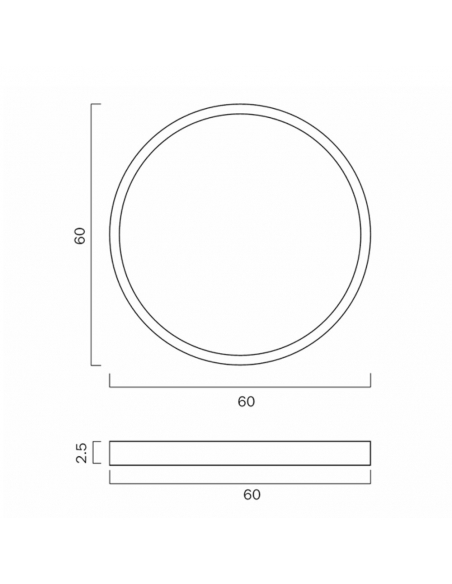 SKY OY60.3C3D-WH - SKY 60 ROUND OYSTER - WHITESKY OY60.3C3D-WH