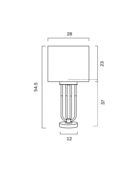 NEGAS TL-WHAG - NEGAS TABLE LAMP - WHITENEGAS TL-WHAG