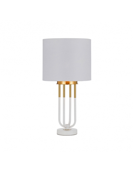 Negas Table Lamp - White/Antique GoldNEGAS TL-WHAG