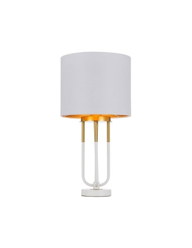 Negas Table Lamp - White/Antique Gold