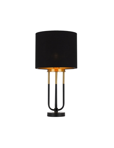 Negas Table Lamp - Black/Antique Gold
