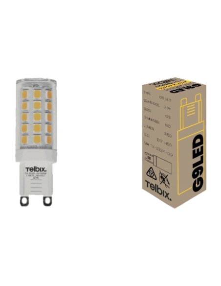 G G93W32-830 - G9 3W LED GLOBE CLEAR NON-DIMG G93W32-830