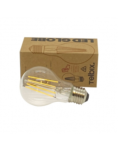 G A608E27CL830 - E27 A60 8W LED GLOBE CLEAR DIMG A608E27CL830
