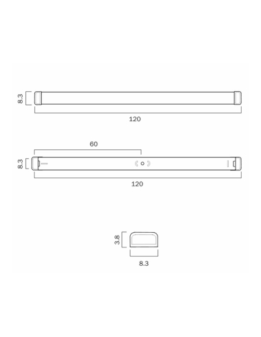 EDGE 120.40.3C - EDGE 120 40W LED BATTEN - 3CCT - EDGE 120.40.3C