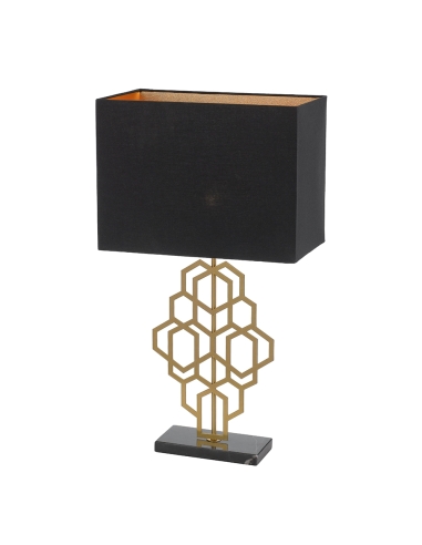 Telbix Akron Small Antique Gold & Black Table AKRON TLS-BKAG