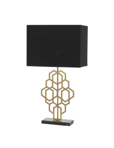 Telbix Akron Large  Antique Gold & Black Table Lamp - AKRON AKRON TLL-BKAG