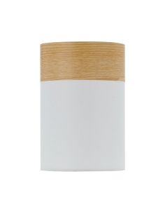 Telbix Akira White/Oak Fixed Batten Light 60W - AKIRA AKIRA BF-WHOAK