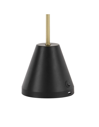 AMBIA TL.U-BK - AMBIA TABLE LAMP WITH USB - BLACKAMBIA TL.U-BK