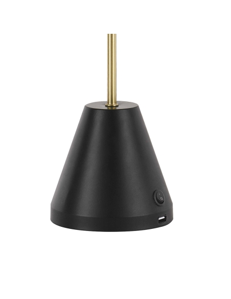 AMBIA TL.U-BK - AMBIA TABLE LAMP WITH USB - BLACKAMBIA TL.U-BK
