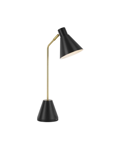 AMBIA TL.U-BK - AMBIA TABLE LAMP WITH USB - BLACK