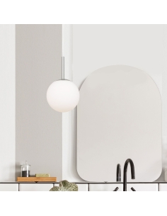 Telbix Bally Modern Opal Matt Small Pendant Light 40W - BALLY PE 08-NKOM 2