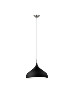 ZARA Dome Shape Large Pendant Black - ZARA9AZARA9A