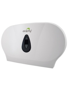 Dolphy Twin Jumbo Toilet Roll Dispenser - White - DTPR0021DTPR0021