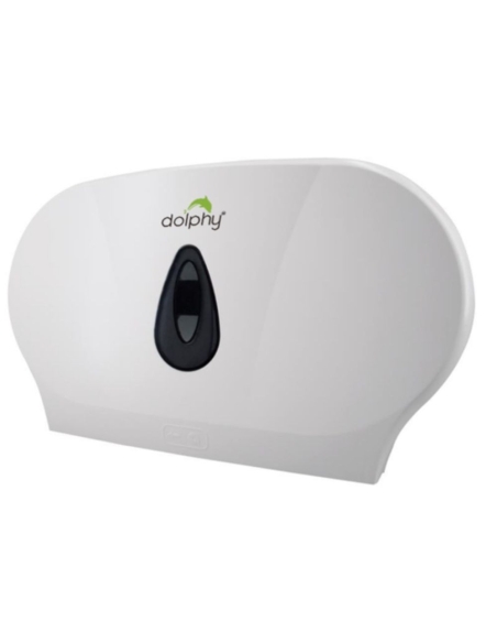 DTPR0021 - Dolphy Twin Jumbo Toilet Roll Dispenser - White
