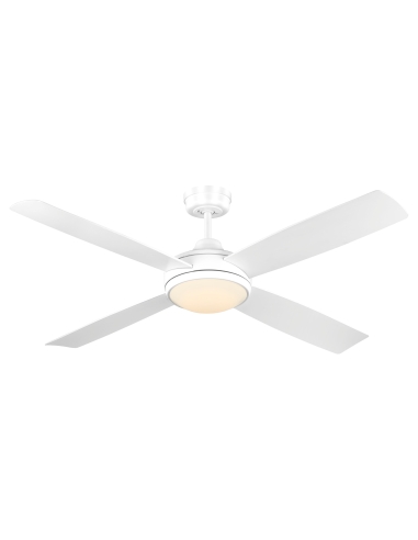 Airnimate Ceiling Fan with Tri-Colour Light - Available in Black or White