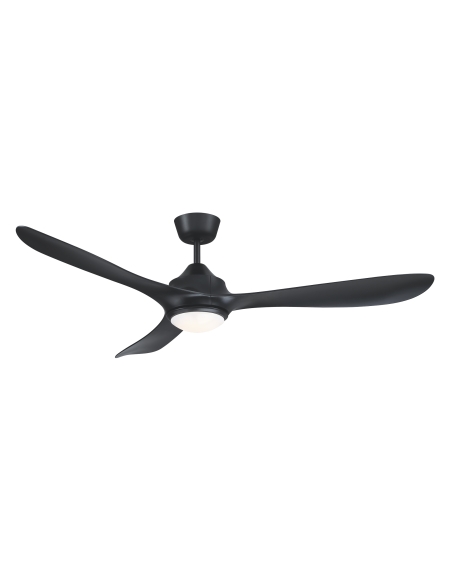 FC1128143BB - Juno DC Ceiling Fan Indoor/Outdoor with Light & Remote - Black