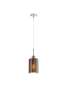 PENDANT ES 72W Rose Gold Glass With Dotted Effect Oblong ESPEJO4