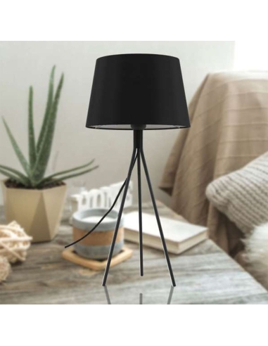 ANNA TL-BKDGY - ANNA TABLE LAMP - BLACKANNA TL-BKDGY