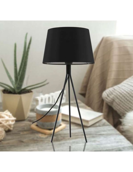 ANNA TL-BKDGY - ANNA TABLE LAMP - BLACKANNA TL-BKDGY