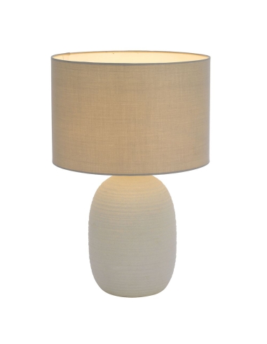 Telbix Arbro Grey Ceramic Table Lamp - ARBRO TL-GY