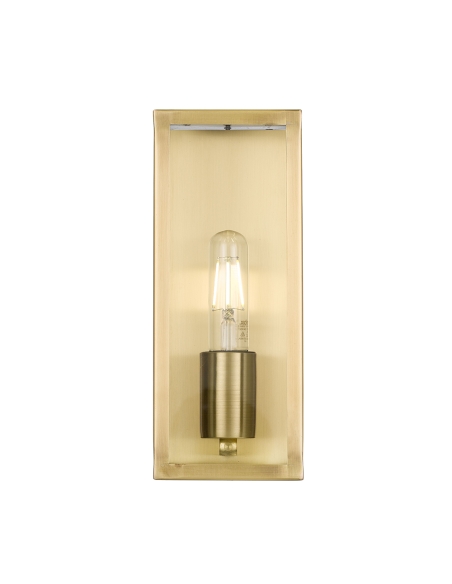 Telbix Arzano Small Antique Brass Wall Light - ARZANO WB25-AB