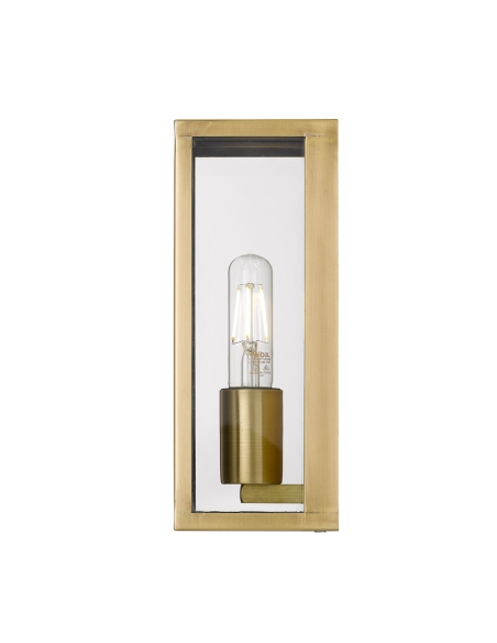 Telbix Arzano Small Antique Brass Wall Light - ARZANO WB25-AB