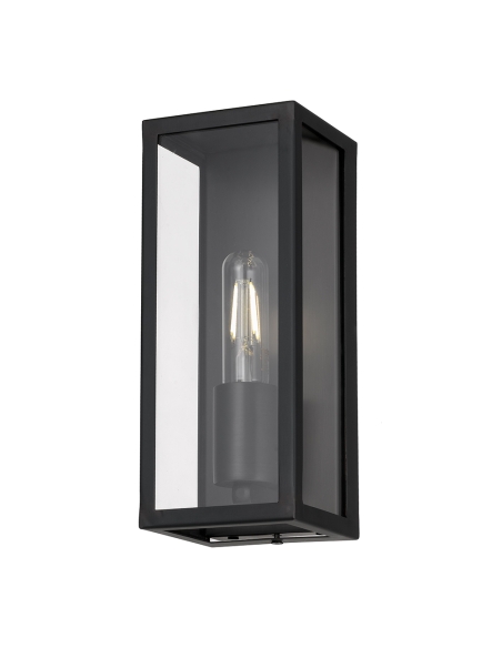 ARZANO WB25-BK - ARZANO 25 SOLID BRASS WALL LIGHT - BLACK