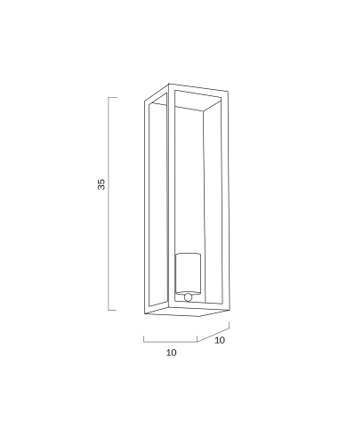 ARZANO WB35-AB - ARZANO 35 SOLID BRASS WALL LIGHT ARZANO WB35-AB