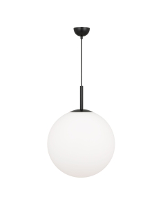 Telbix Bally Black & Opal Matt Extra Large Pendant Light - BALLY PE16-BKOM