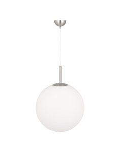 Telbix Bally Nickel & Opal Matt Extra Large Pendant Light - BALLY PE16-NKOM