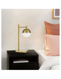 Telbix Basilo Industrial Theme Antique Gold & Opal Matt BASILO TL-AGOP 2