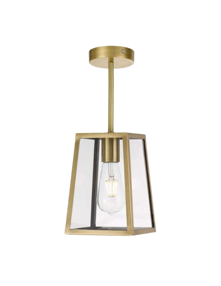Telbix Cantena Antique Brass Industrial Theme CANTENA PE15-AB