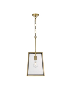Telbix Cantena Antique Brass Industrial Pendant Light - CANTENA PE25-AB