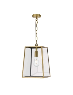 Telbix Cantena Antique Brass Industrial Pendant Light - CANTENA PE25-AB 2