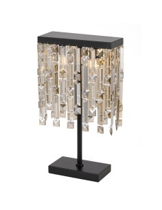 Telbix Cerone Black Crystal Luxury Table Lamp - CERONE CERONE TL-BKCHM
