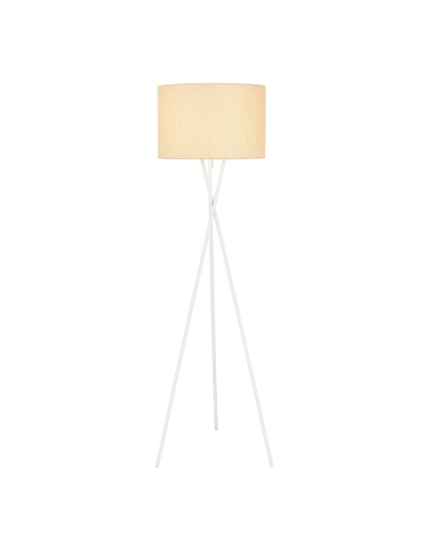 DENISE FL-WHWT - DENISE FLOOR LAMP - WHITE WHEAT