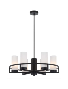 Eamon 6 Light Pendant 6x25 watt Overall Width 650mm Shade EAMON PE6-BKOM