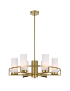 Eamon 6 Light Pendant 6x25 watt Overall Width 650mm Shade EAMON PE6-BRSOM