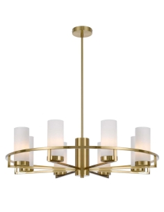 Eamon 8 Light Pendant 8x25 watt Overall Width 850mm Shade EAMON PE8-BRSOM