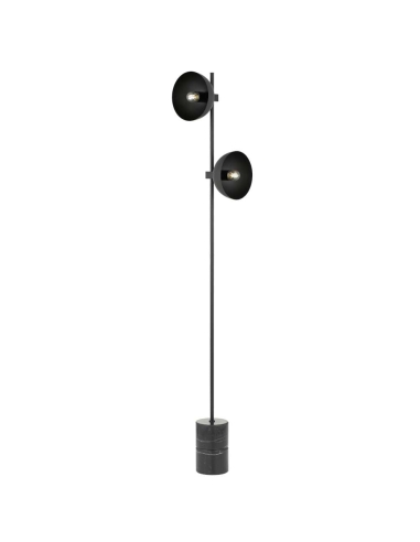 Efrain 2 Light Floor Lamp 2x25 watt Height 1680mm Width 200mm - Black
