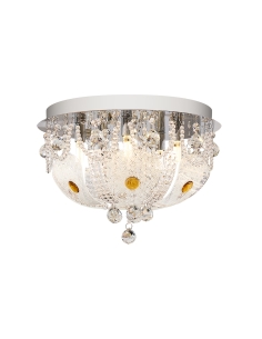 Elanza 5 Light Semi-Flush Mount 140 watt G9 Diameter 400mm ELANZA CTC40-WH