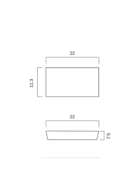 BLOC EX5-SL3C - BLOC Exterior 5W LED WALL LIGHT - BLOC EX5-SL3C