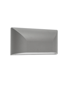 Telbix Bloc 5W Exterior Silver & Tri-Colour LED Wall Light BLOC EX5-SL3C